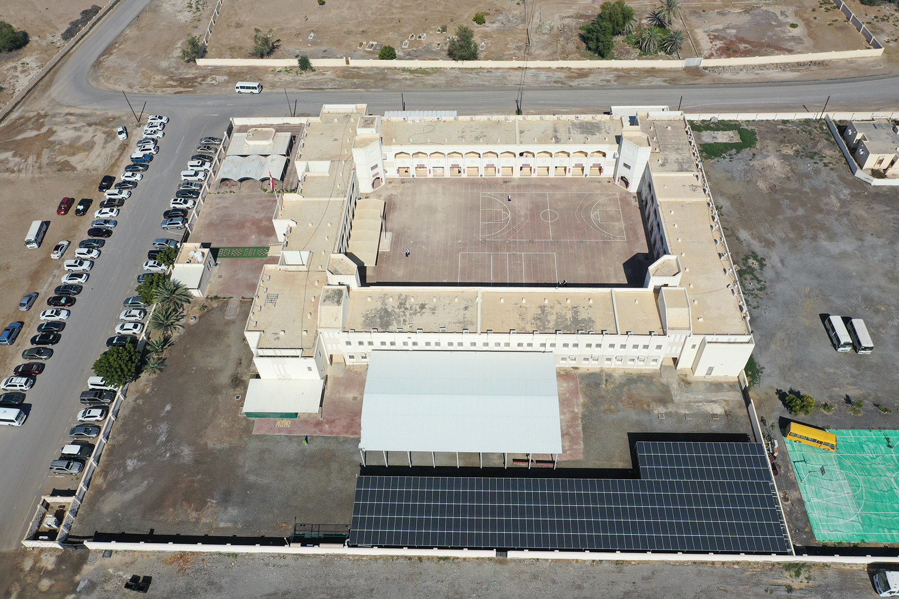 Original overhead drone photograph